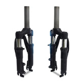 14 Inch Folding Bike Travel Suspension 390x82mm Quick Release Oil Spring Fork Disc Brake Bicycle Parts Black Accessory