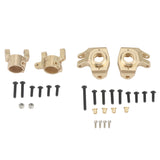 4PCS Brass Front AR44 Steering Knuckles C-Hub Carrier For 1/10 RC Crawler Axial SCX10 II 90046 Upgrade Parts