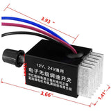 1Pc Regulator DC 12V/24V 10 a Motor Speed Controller Switch for Car Truck Fan Heater Control