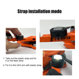 LED Strobe Rechargeable Night Navigation Light 4 Modes Drone Anti-Collision Lights for Motorcycle Car Bike