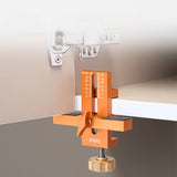 Cabinet Door Mounting Jig, Support Arm&Clamp, Aluminum Alloy Body Tool for Instalg Cabinets with Face Frame or Frameless