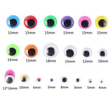 Self-Adhesive Googly 4Mm-25Mm DIY Toy Making Small Eye Stickers Black White Movable Eyes