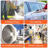 Handheld Pressure Washer Portable Power Cleaner with Rechargeable 1500*10mAh Battery Multiple Injection Modes High-Pressure