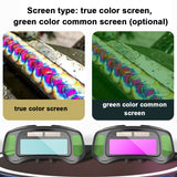 Automatic Dimming Goggles Large View True Color Auto Darkening Protective Glasses for Arc Welding Grinding Cutting