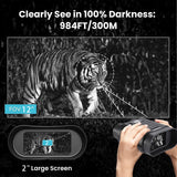 NV008 Night Vision Binoculars Goggles 1080P HD Infrared Night Vision Device Outdoor Hunting Camping Video Recording Telescope