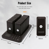 Wireless Restaurant Coaster Buzzer Pager Receiver System - Ideal for Bars, Cafes, Fast Food Shops, Churches & More