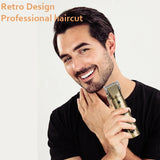 New RESUXI 970 Metal Body Clipper Men's Barber Gallery High Power Electric Push Shear Hair Cutting hine