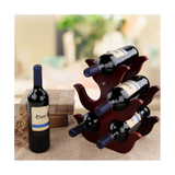 Wood Wine Holder Stand Beer Champagne Storage Shelf Household Bar Display Rack for Whiskey European Home Decor Retro