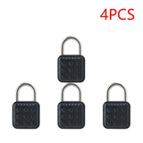 1-5pcs Smart Fingerprint Battery-powered IP67 Waterproonti Theft Padlock Quick Unlock Keyless Password Door Lock