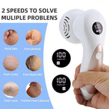 Portable Electric Foot Callus Remover Kit for Dead Hard Cracked White