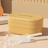 Silicone Tray 72 Grid Food-Safe Cube Mold Large-Capacity Ice-Making Container Ice Storage Box