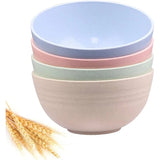 Unbreakable grain bowl, wheat PA fiber lightweight bowl set, 4 pieces