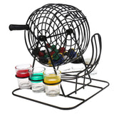 Family Lotto Traditional Bingo Game Set Educational Games Deluxe Lucky Ball hine for Home Travel Holiday Bar Party