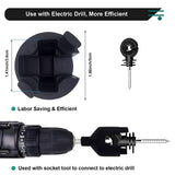 40Pcs Electric Screw,Electric Fence Ring Insulator Tape Screw Wood Post Insulators Screw-In,Screw