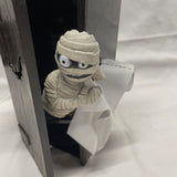 Animated Resin Mummy Toilet Decoration For Halloween - Outdoor Spooky Ornament For Haunted House