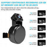HD 1080P Mini WiFi Camera Tiny Nanny Baby Cam for Home Office Security Night Vision Flexible Lens Mobile Monitoring Push Alarm