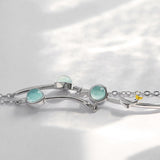 Sea Music Band Bracelet Female Sterling Silver Simple Student