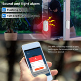 Door Window Home Security Wireless Magnetic Sensor Anti-Theft Alarm Sound and Light WiFi Smart Voice Tuya APP Control