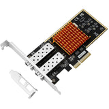 Intel350 2 Ports Gigabit Server Network Card 2x RJ45 PCI-EX4 Adapter + Heatsink
