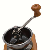 1pc, Retro Coffee Bean Grinder, Hand Coffee Grinder, Exquisite Manual Grinder, Hand Operated Coffee Grinder Ceramic Core Adjustable Grinder, For RV Outdoor Camping Picnic Office Travel Coffee Maker Coffee Bar Accessories Back To School