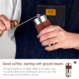 1pc, Manual Coffee Grinder, Mini Portable Grinder, Home Hand Coffee Machine, Halloween Christmas Wedding Birthday Gift Coffee Maker Accessories