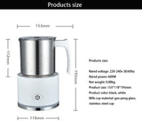 Electric Milk Frother Foamer, EU Foam Warmer, Coffee Maker hine, Latte Cappuccino Bubble, Frothing hine