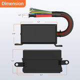 DaierTek 12V Way 12 AWG Pre-wired Waterproof Box 6 Slot ATC/ATO Fuse Relay Block for Car Marine