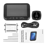 4.5-inch Peephole Camera for Apartment Door - 2MP LCD Digital Viewer, 135 Degree, Human Body Detection, Color Doorbell