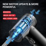 Compressed Cleaner With Digital Screen Brush Motor 100W 7500mAh Replace Air Can/ Computer Duster Car Cleaning Supplie