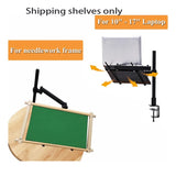Metal Needlework Adjustable Rotating Embroidery Frame Stand For Needle Points, Easy To Use