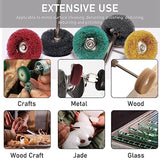 Abrasive Wheel Buffing Polishing Wheel Set Nylon Fiber Brushed Grinding Head 80/150/240/600 Grit