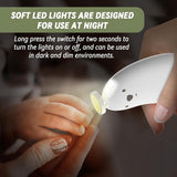 Trimmer Electric, Rechargeable Clippers With 6 Grinding Heads And LED Light, Safe Baby Nail File Easy To Use
