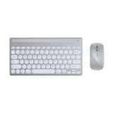 Keyboard Mouse Set 78key Bluetooth Wireless Four-Mode Type-C Charging Keypad with Card Slot Bracket for Desktop Laptop Office PC