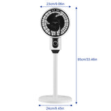 Degrees Oscillating Pedestal Fan - High Velocity, 3 Speeds, Quiet, for Living Room, Bedroom, Kitchen and Home Office