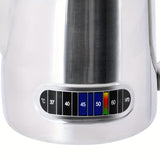 1pc 60ml Coffee Milk Frothing Pitcher With Built-In Thermometer, Stainless Stee