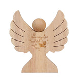 Wooden Angel with Engraving Gift Money Gift