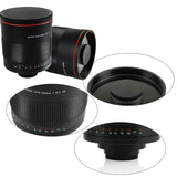 900mm F8.0 Mirror Telephoto Lens for Canon Nikon Sony Olympus M43 E-mount Camera