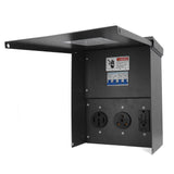 RV Power Outlet Box Weatherproof Temporary Electrical Power Outlet Panel with 20A 30A 50A 125V 250V Socket