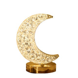 USB powered LED moonlight touch switch crystal design desk lamp, home decoration night light