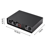 2-in 2-out Mixer Mixing Console Track Separation External Sound Card Recording Driver Microphone Equipment