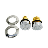 2PCS/Set Massage Bathtub Copper Surfing Pneumatic Brass Start Button Air Switch Controller With Leakage Protection