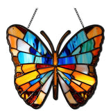 Spanish Moon Pendant Stained Acrylic Window Hanging, S B
