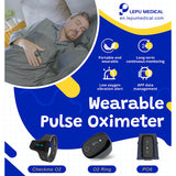 O2Ring Wireless Bluetooth Monitor Spo2 Heart Rate Rechargeable Wrist Pulse Oximeter With APP / PC Software