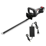 21V Bush Electric Pruning 21 Inch Dual-Action Blade Cordless Hedge Trimmer for Shrub Branch and Lawn
