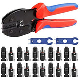 Solar Crimping Tool Kit For 2.5-6.0Mm²/AWG26-10 Solar Panel PV Cable With 10PCS Male Female Solar Panel Cable Connectors