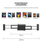 Universal Tripod Mount Smartphone Tablet Holder Clamp Cold Shoe for iPad Mini/i Phone 15/14/13/12/11
