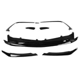 Front Bumper Aero Splitter Lip Kit Replacement A-Class W176 AMG-Line A45 2015 2016 2017 2018 Gloss Black