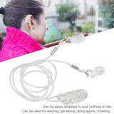 Fixation Strap 2 Rings Easy Attach Aids Holder Straps Hearing Device Traveg for Seniors Transparent