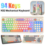 K82 USB Port 94 Keys Hot-Swap Gaming nical Keyboard RGB Light Luminous for Computer Desktop Laptop