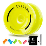 MAGICYOYO K2 CRYSTAL Yoyo , Dual Purpose Responsive Yo-Yo Beginner, Replacement Unresponsive Bearing for Advanced